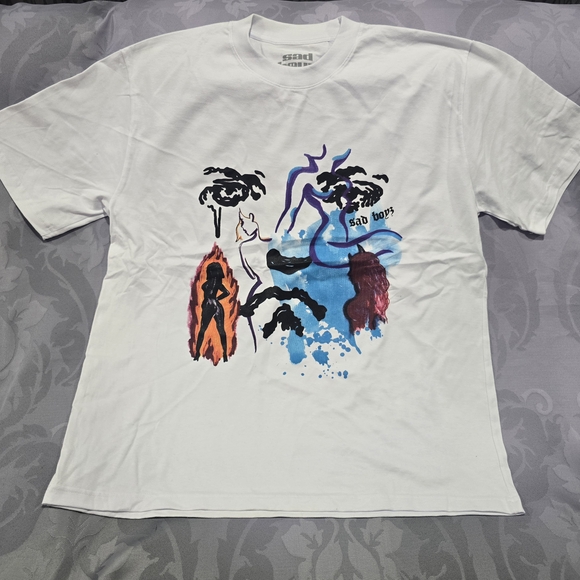 SAD BOYZ White T-Shirt 2XL  New - Picture 1 of 5